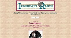 Desktop Screenshot of ironheartk9s.com