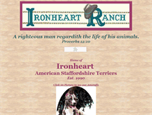 Tablet Screenshot of ironheartk9s.com